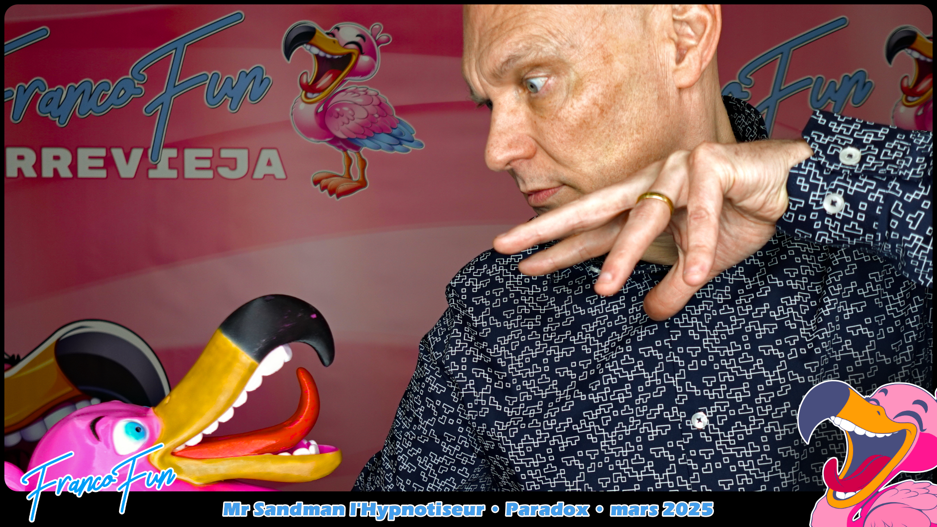 Les photos avec M. Sandman l'hypnotiseur